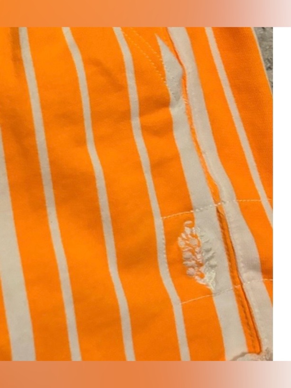 NWT Free People Movement S All Star Printed Shorts Newport Stripe Orange 🍊NEW - Picture 3 of 7